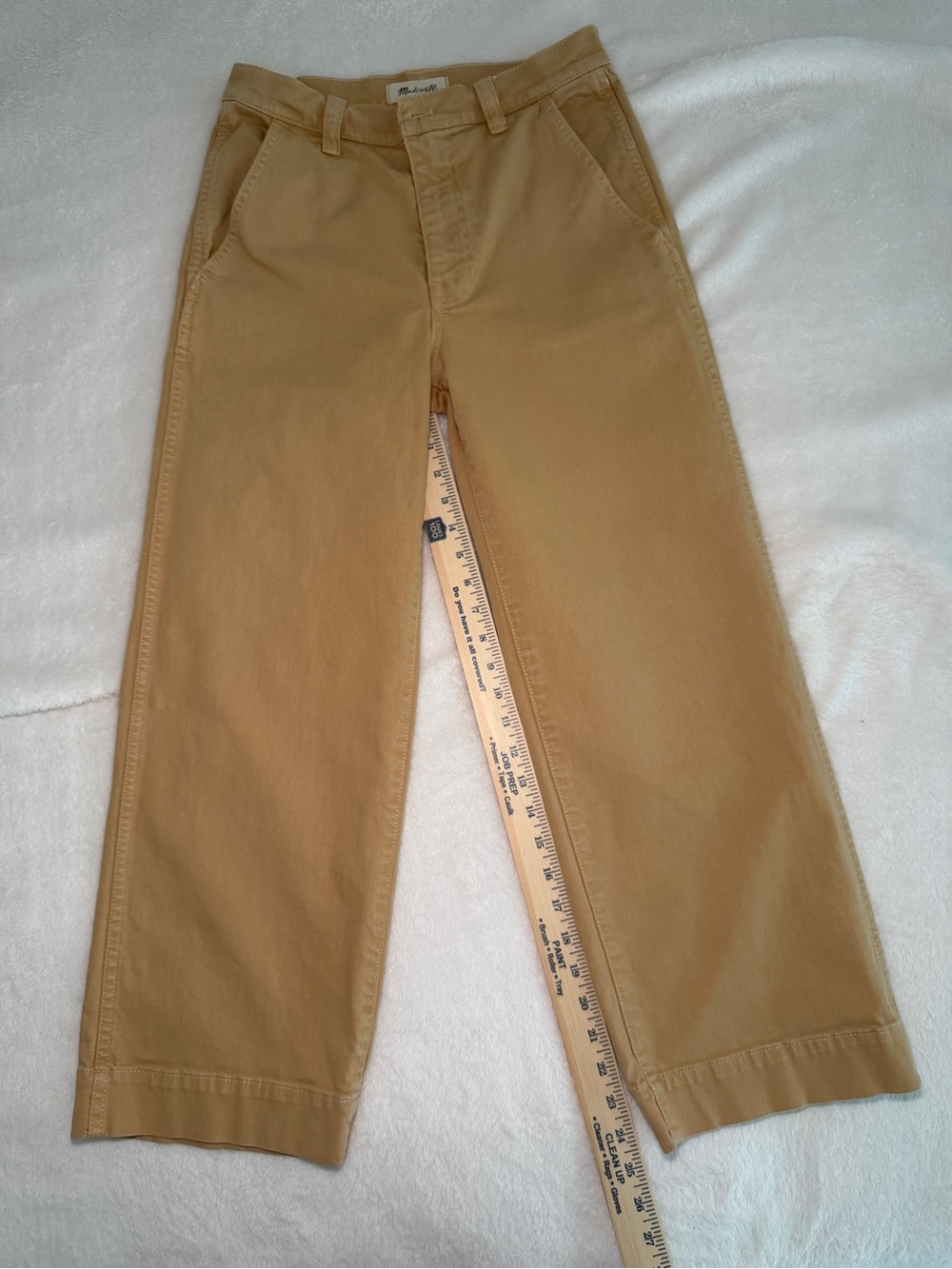 The Perfect Vintage Wide Leg High Rise Madewell Women Earthen Gold Size 27 Fall